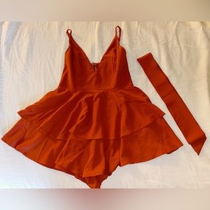 Princess Polly burnt orange dress